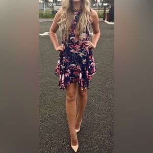 Floral flare dress